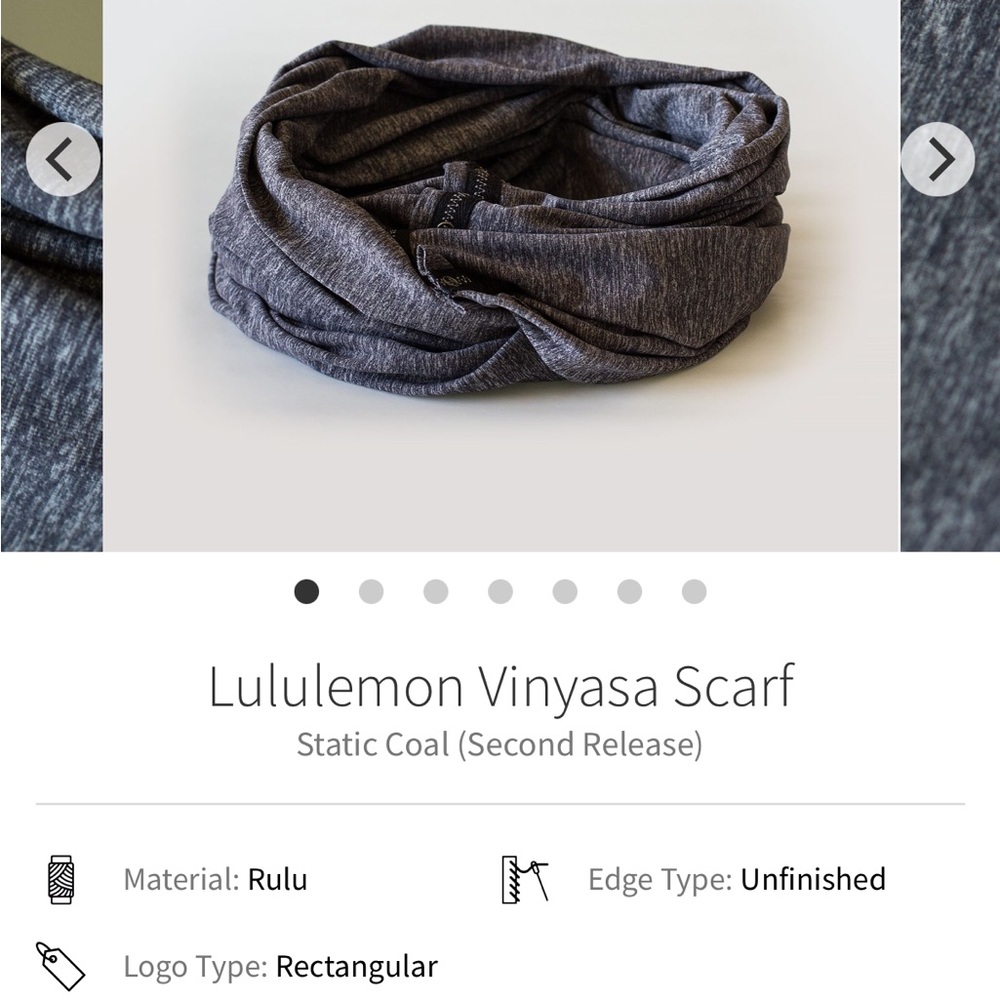 lululemon static coal vinyasa scarf